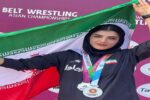 بانوی ملی پوش کشتی آلیش مدال آسیایی‌اش را تقدیم شهید تهرانی مقدم کرد